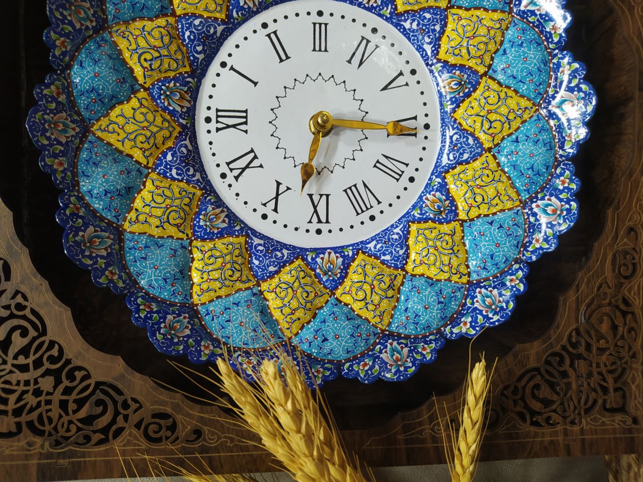 ساعت میناکاری نقاشی سنتی 